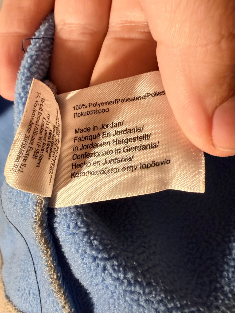 Brooks Brothers Light Gray Quarter-Zip Fleece Sweater - Picture 5 of 6